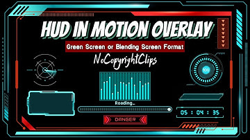HUD in Motion Overlay Green Screen or Blending Screen PACKAGE | Free Download | Editing Take
