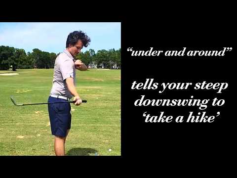 The trail shoulder is your downswing path.