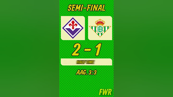 Semifinal: Fiorentina vs Real Betis | UEFA Conference League in 60 Seconds!