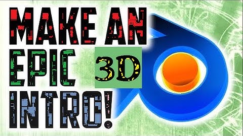 How to make EPIC 3D Intro in Blender : EASY : zEr0~t0~hEr0 !