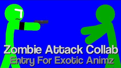 Zombie Attack Collab / Entry For Exotic Animz | Sticknodes Animation