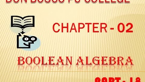 Boolean  algebra  18