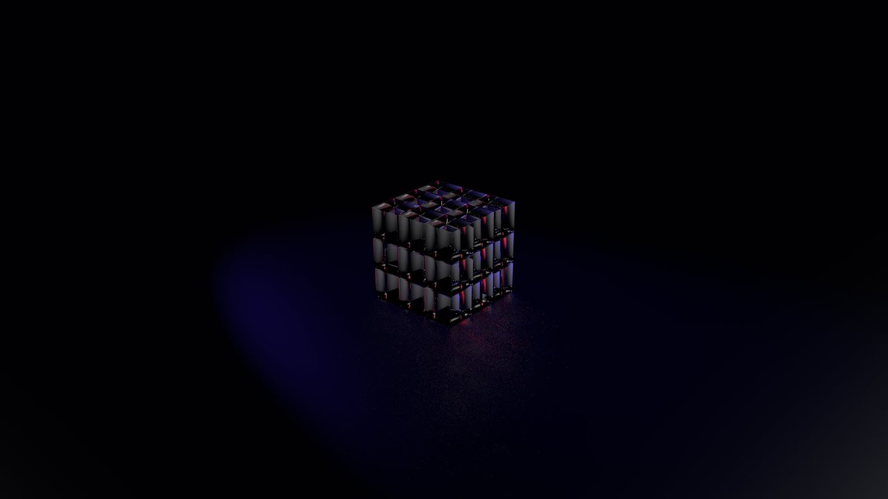 Glass Cube 3D Animation in Cinema 4d - YouTube