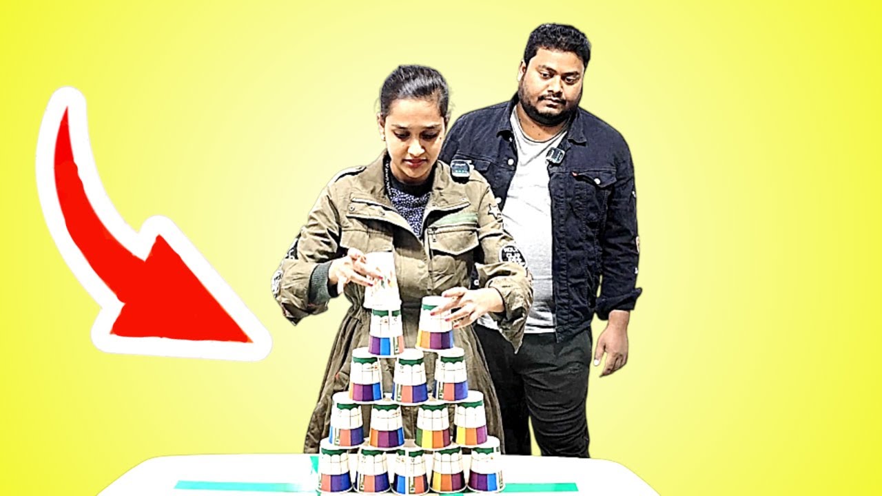 Flip The Bottle Challenge & Cup Stacking Challenge || 3182 - YouTube