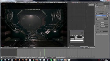 blender 2.8 eevee viewport - sci fi corridor demo
