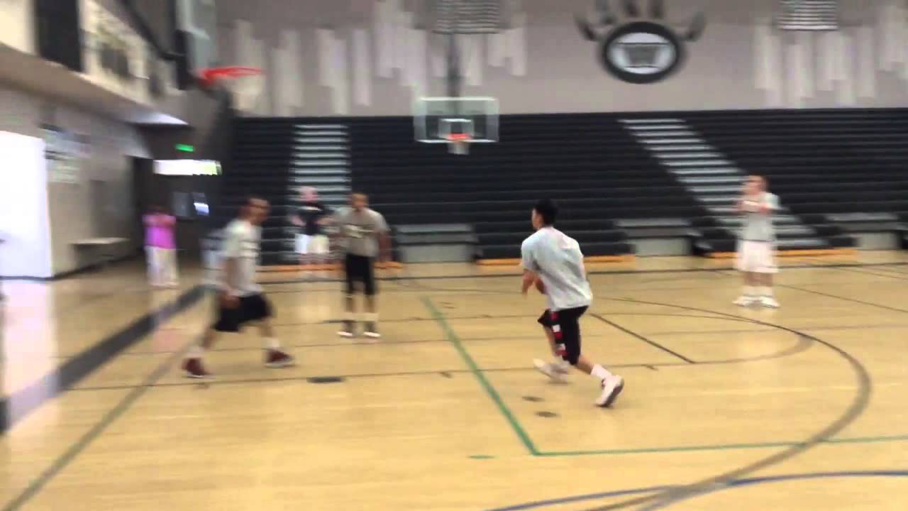 5'9" Chinese Prodigy Nate Cho Windmill Slam Dunk Over Two D