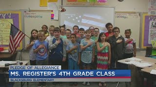 Pledge of Allegiance - Mrs. Register's class