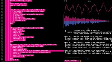 Sonic Pi live coding session(Acid Techno) -2