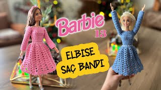 Barbie Bebek Kıyafet 13 - Elbise, Saç Bandı