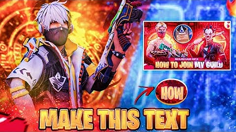 How to make unique text like this | make this thumbnail text | shubham gfx
