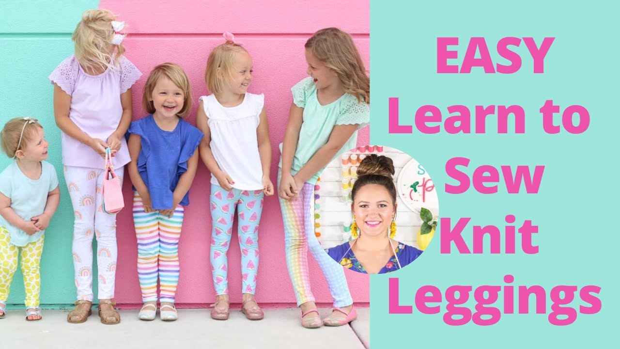 Basic Leggings for Girls - Free Pattern and Tutorial!