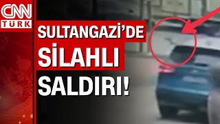 Sultangazide Silahlı Saldırı Anı Kameralarda Silahlı Saldırıya Tepkisiz Kaldılar