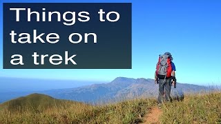 What to take on a high altitude trek?