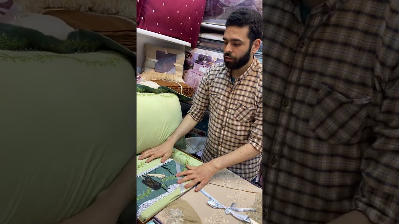 كوليكشيين طقم سرير مستورد | براند الحريه و انترمارك و دانتيل بخصم 30‎% -#shortvideo