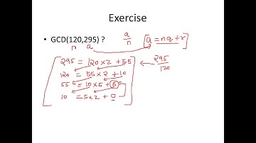 Euclidean Algorithm for Finding GCD - Cryptography - Cyber Security - CSE4003