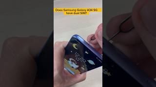 Does Samsung Galaxy A34 5G have Dual SIM? #galaxya34 #simcard #dualsim #shorts Resimi