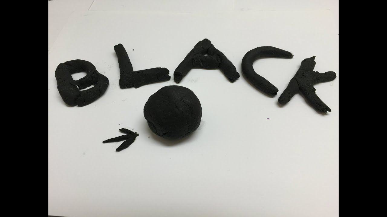 How to Make Black Play Doh when you DON'T have black food coloring, DIY 