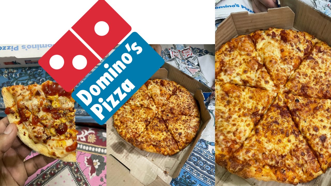 Domino’s pizza food challenge Domino’s extra cheese pizza with cheese