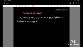 Sıvı Cozeltiler 1 Derisim Birimleri - Molarite Giris