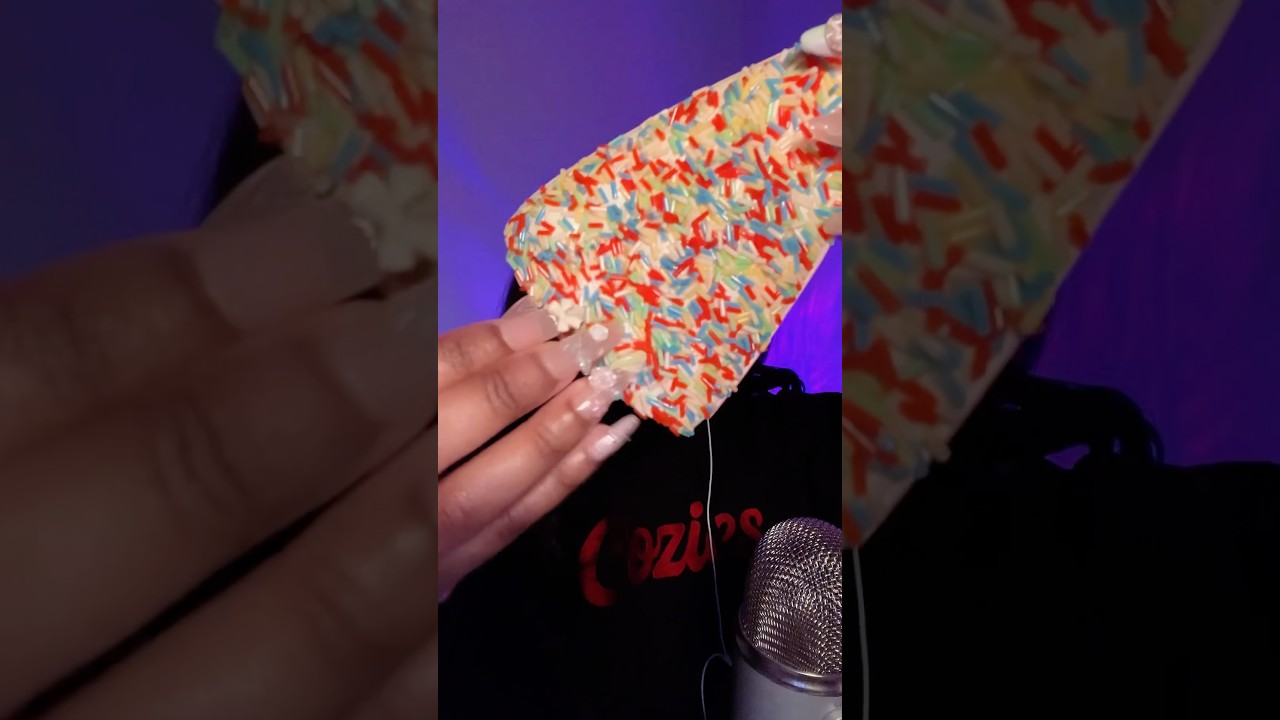 Rainbow cake tingles 🍰 #asmr #sleepsounds #asmrsleep #squishy #sleepaid #relax #asmrtriggers #fyp