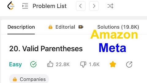 Valid Parentheses 20 LeetCode Solution - Python Explanation #leetcode #coding #interview #fang