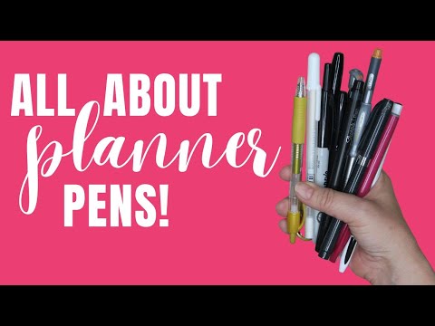 My Favorite Pens for Planners - Ballpoint, Gel, Brush Pens & More 