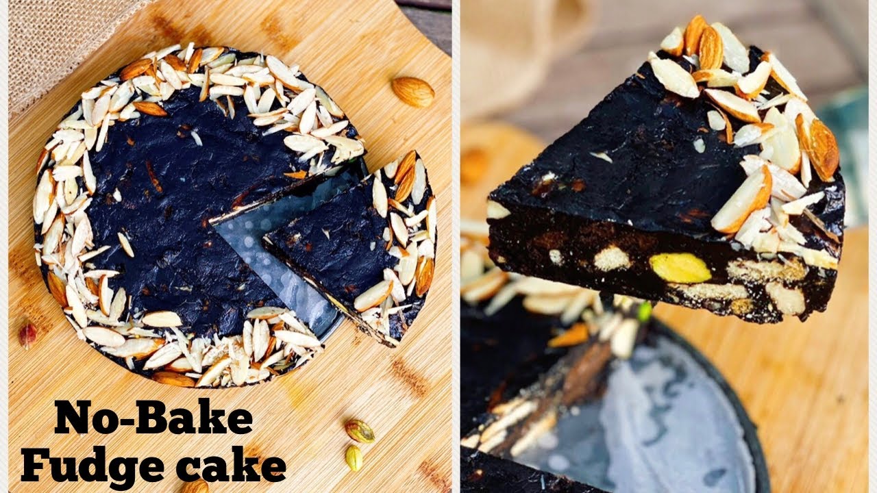 No-Bake Chocolate Fudge Cake | Chocolate Cake | Eggless & No-Bake | Flavourful Food