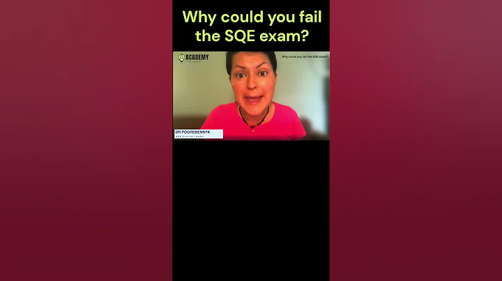 Why could you fail the SQE exam - issues