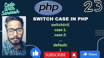 Switch Case In PHP | PHP Tutorial in PHP | Code With Sarvesh