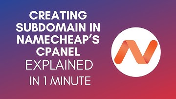 How To Create Subdomain In Namecheap