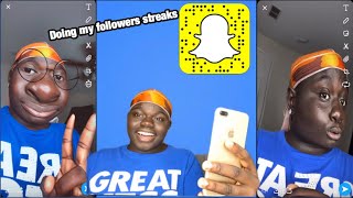 HACKING MY FOLLOWERS SNAPCHAT \& DID THEIR STREAKS \& POSTED ON THEIR STORIES🙌| fun tiktok challenge