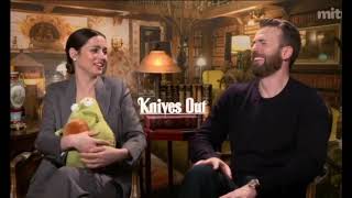 Chris with Guacardo. Chris Evans and Ana de Armas promoting \