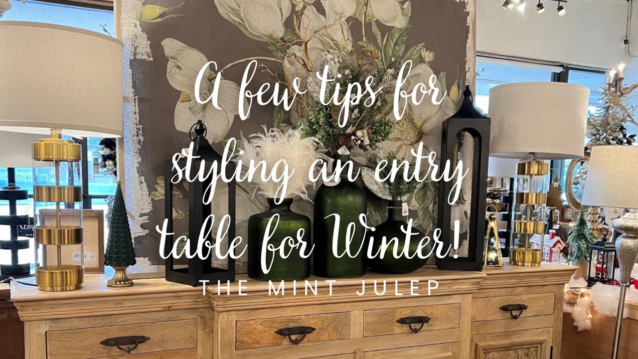 Styling an Entry Table for Winter | The Mint Julep