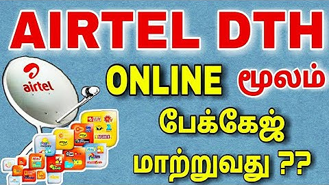 AIRTEL DTH package change for online || for Tamil || TECH TV TAMIL