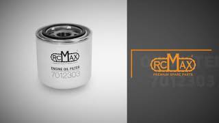 RcMax Premium Quality Engine Oil FILTER, Bobcat engine oil filter part# 7012303