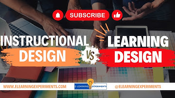 Learning Design vs Instructional Design | E-Learning Experiments #learning #elearning #education