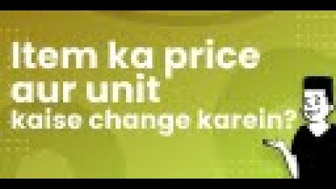 Item ka price aur unit kaise change karein | My BillBook App | Billing, Stock Management