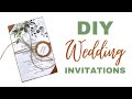 DIY Wedding Invitations On A Budget | EASY DIY INVITATIONS
