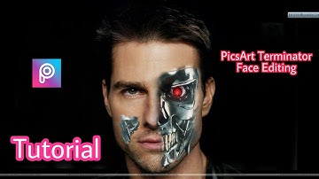 Create face like a Terminator | Picsart Editing Tutorial | Best 2017 photo editing