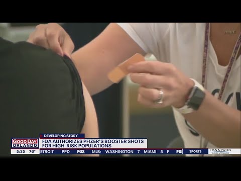 FDA authorizes Pfizer's booster shots for high-risk populations