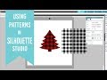 Using patterns in Silhouette Studio