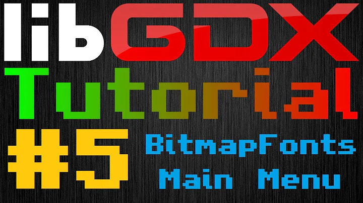 Java Game Development (LibGDX) | Episode 5 - Creating fonts and setting up the MainMenu class