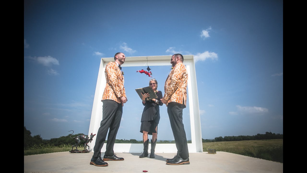 Fiercest Gay Wedding EVER! Look out for Kim Davis in the crowd!