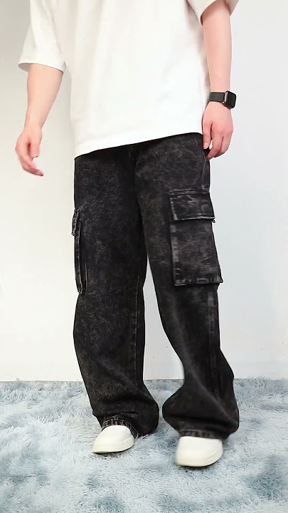 When He Struts in Baggy Jeans, It’s a Whole Vibe!#jeans #jeansfactory #ootdguide #ootd #fashion