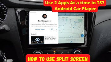 How to set split Screen in Android Car player. 2 apps in one screen how to set in Android Car player