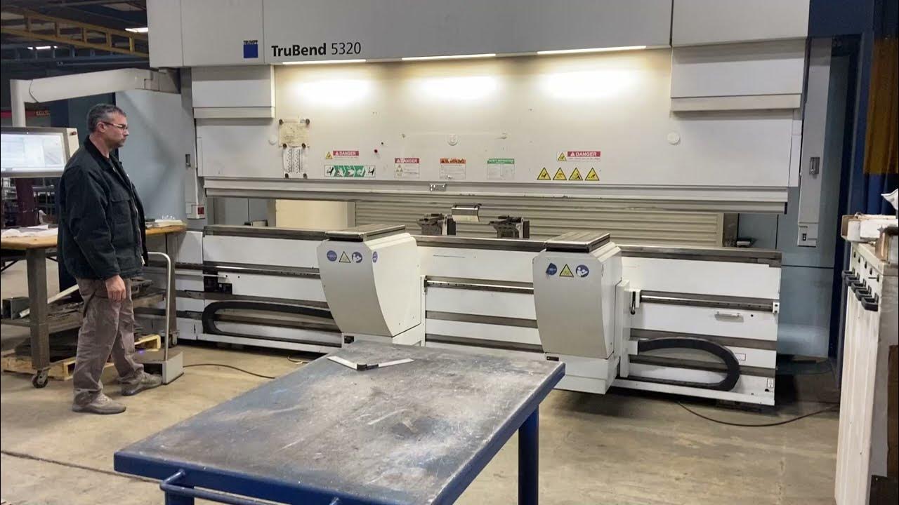 Trumpf TruBend 5320 353 T x 174" 8Axis CNC Press Brake YouTube