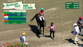 MONMOUTH PARK 07-31-2026 RACE 1