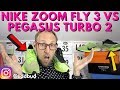 Nike Zoom Fly 3 vs Pegasus Turbo 2 comparison | eddbud