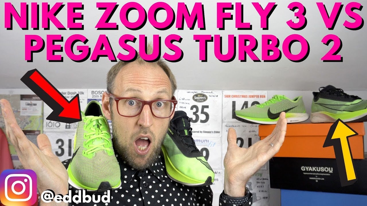 nike zoom fly 3 vs pegasus turbo 2