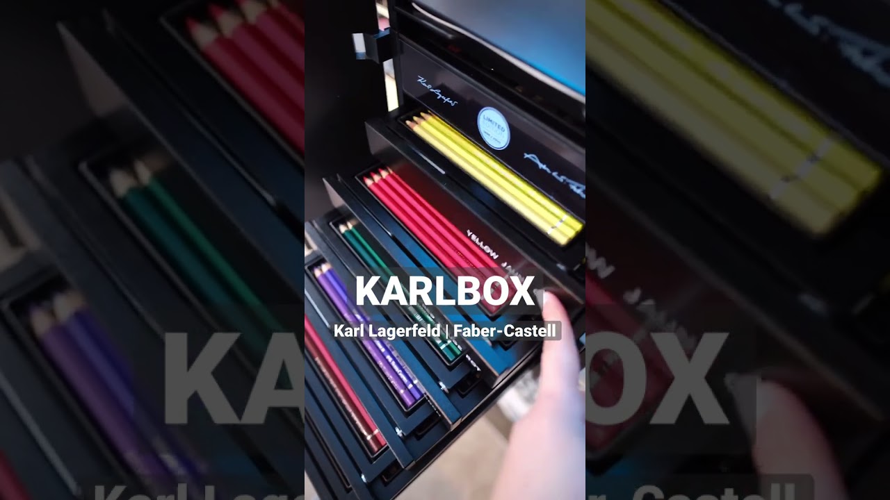 Limited Edition KARLBOX from Faber-Castell #karllagerfeld #fabercastell 